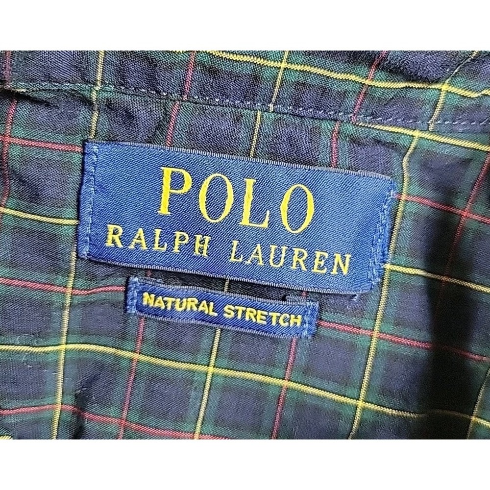 Polo Ralph Lauren Boys Plaid‎ Long Sleeve Dress Shirt  Natural Stretch - Picture 2 of 8